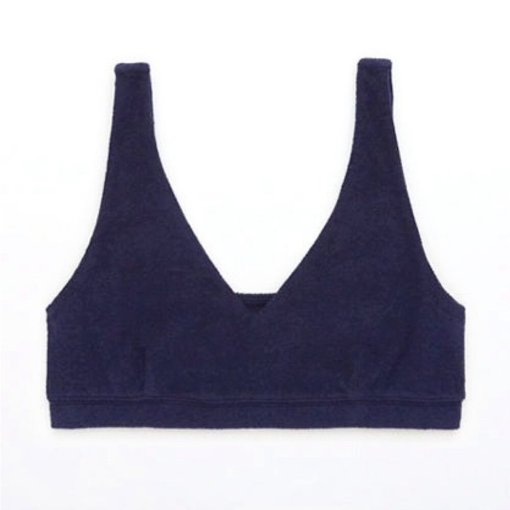 NWT OFFLINE By Aerie Summer Lights Terry Sports Bra Medium